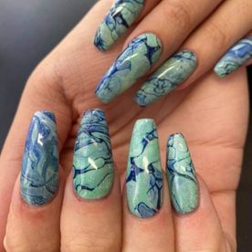 marble nail art